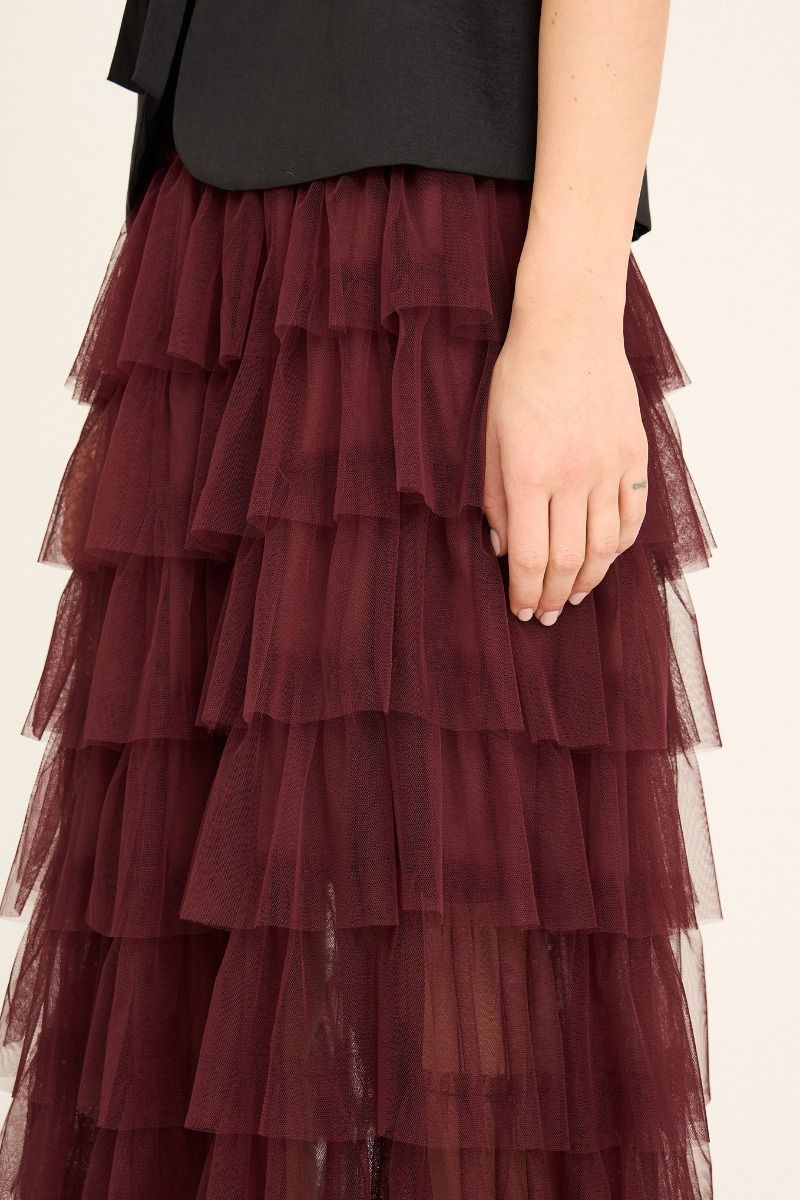 A-View - Nederdel - Miranda Skirt - Burgundy 