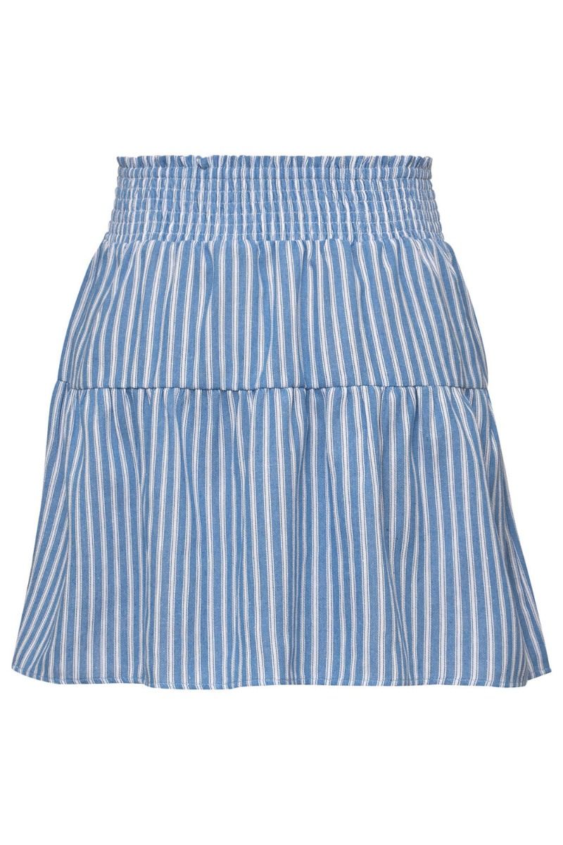 A-View - Nederdel - Safia Skirt - Blue/White Stribe