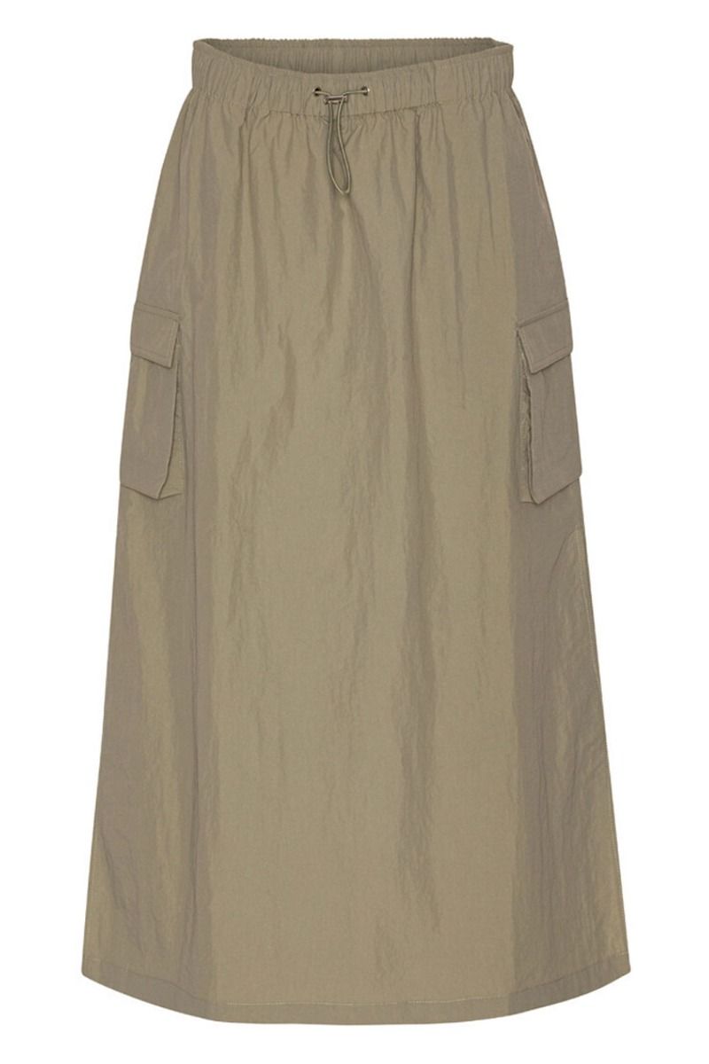 A-View - Nederdel - Sofia Cargo Long Skirt - Light Army