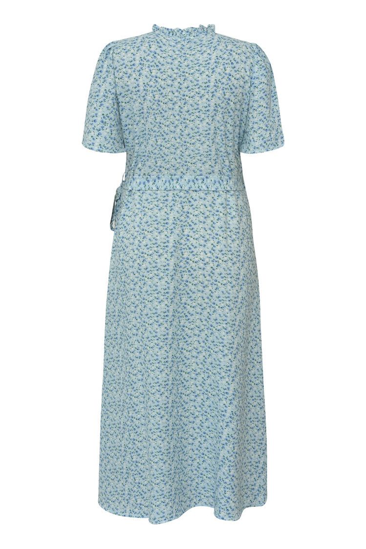 A-View - Kjole - Peony Dress - Blue/white