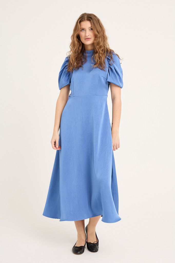 A-View - Kjole - Rutina Dress - Medium blue 