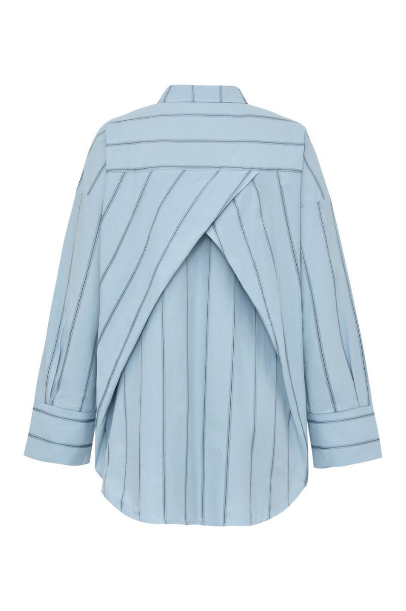 A-View - Magnolia Stripe Shirt - Light Blue