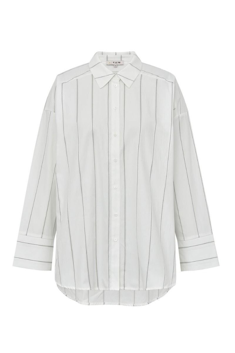 A-View - Magnolia Stripe Shirt - Off white