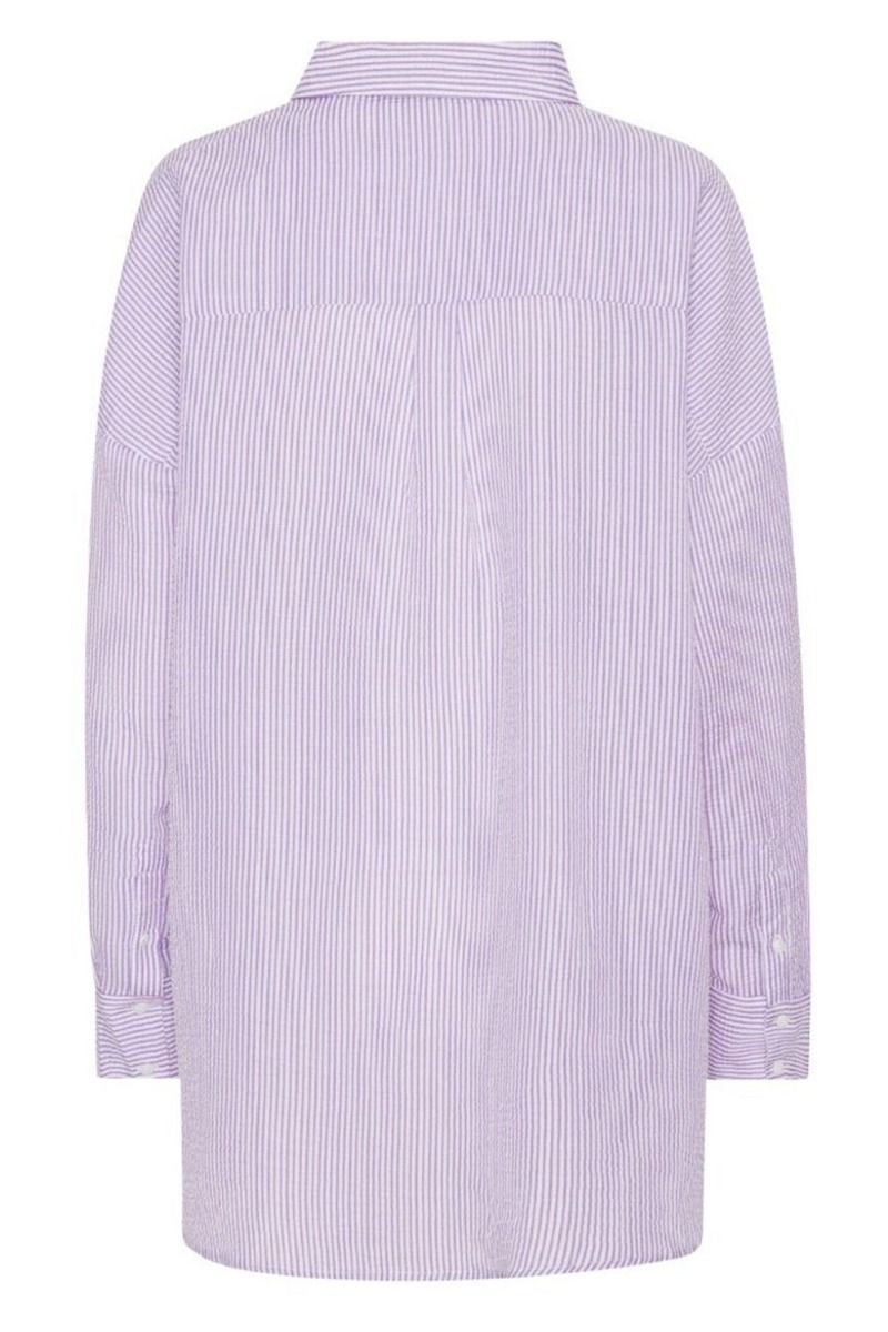A-View - Skjorte - Sonja Shirt - Purple/White