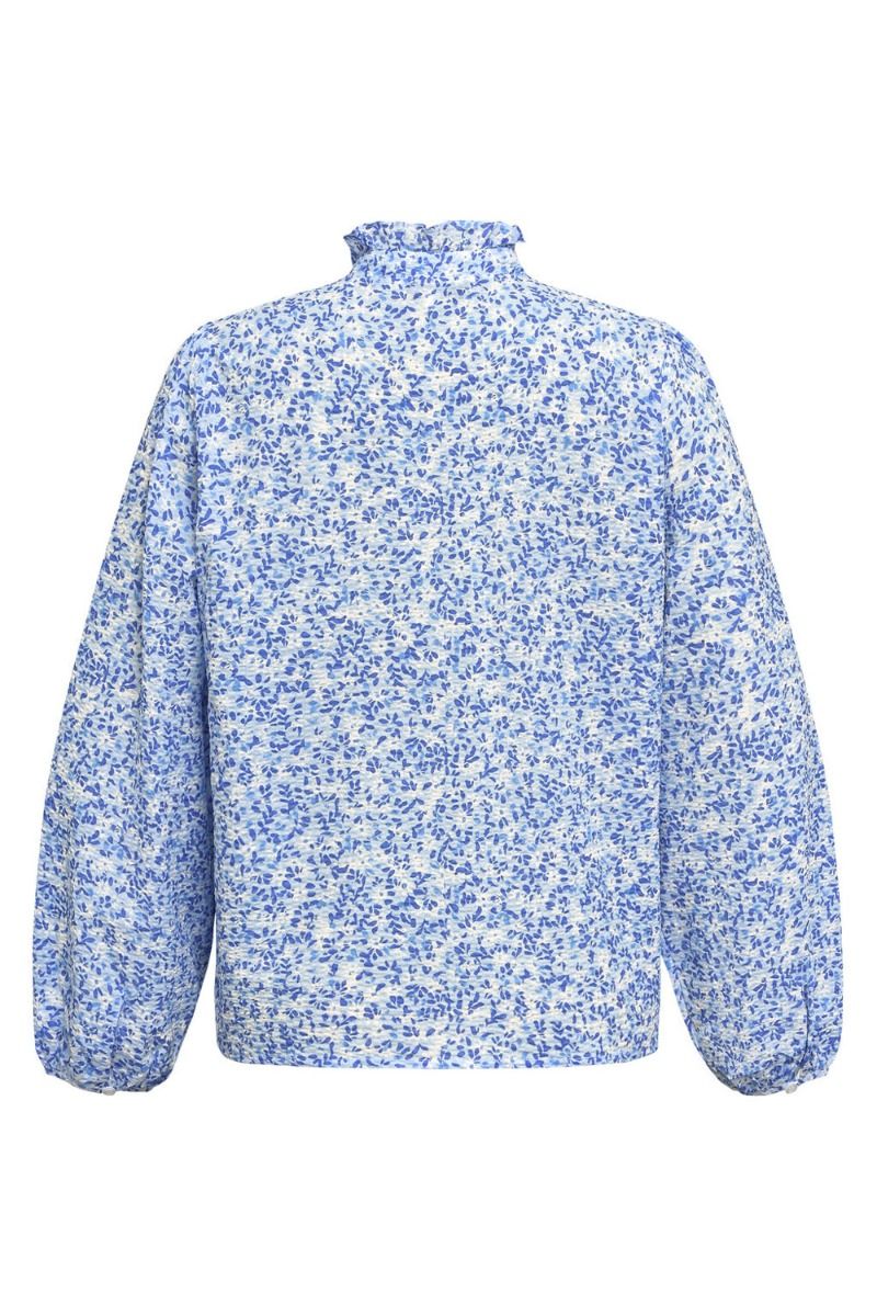 A-View - Skjorte - Tiffany Shirt - Blue Printet