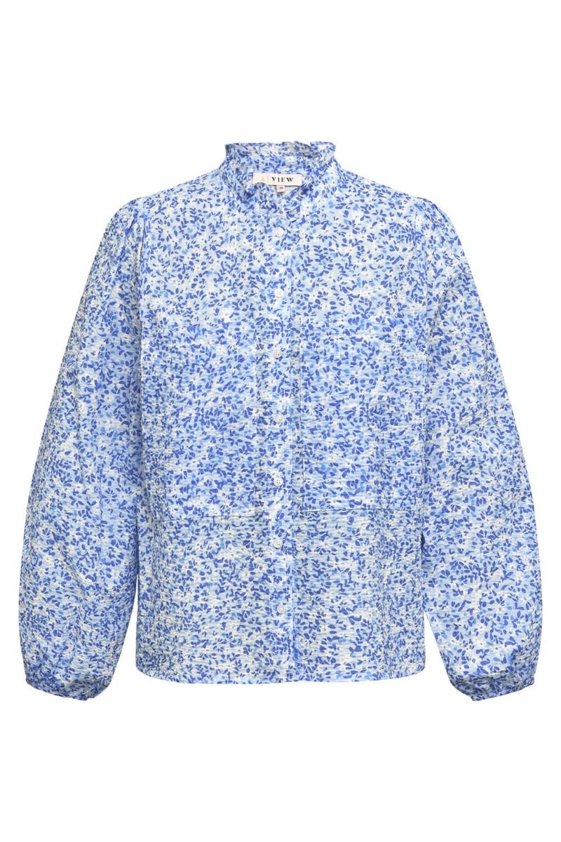 A-View - Skjorte - Tiffany Shirt - Blue Printet