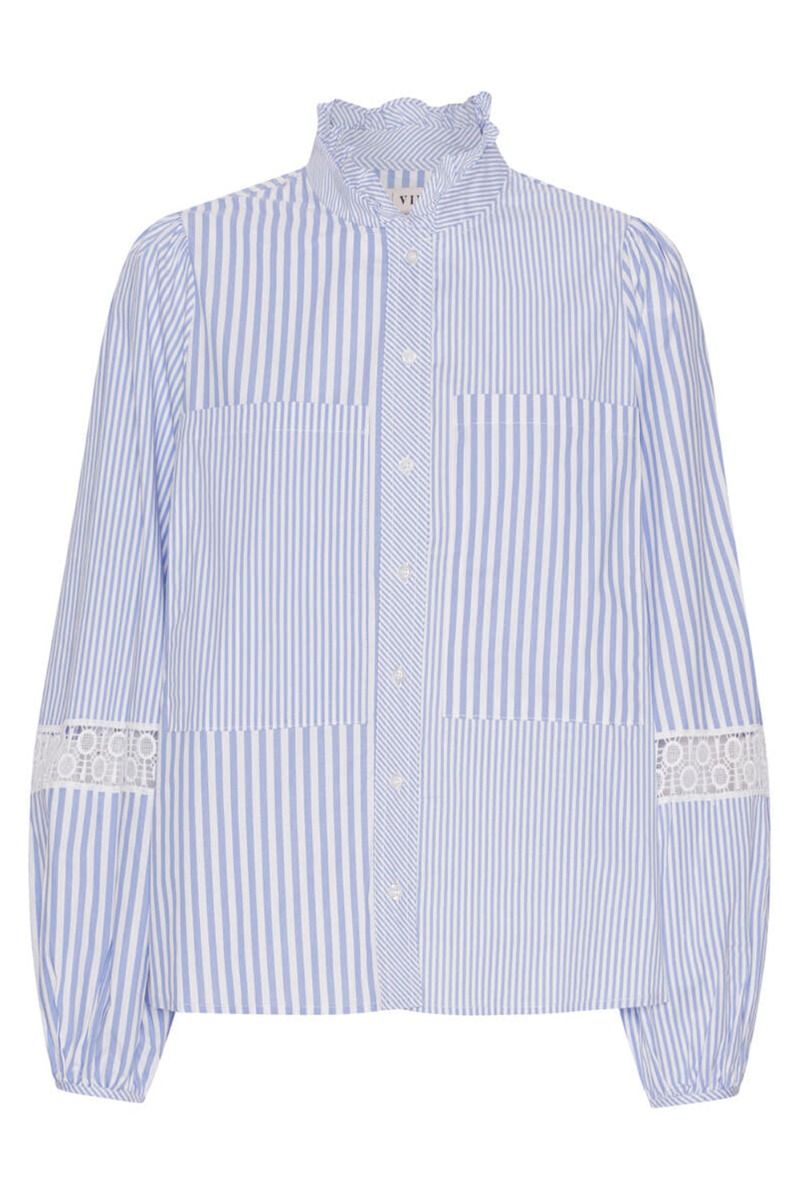A-View - Skjorte - Tiffany Stripe Shirt - Blue
