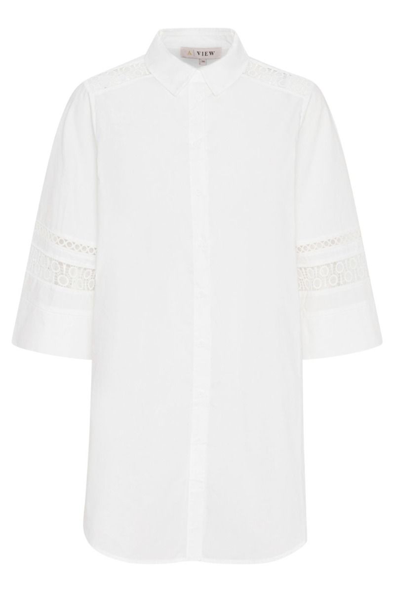 A-View - Skjorte - Tiffi Long Shirt - White