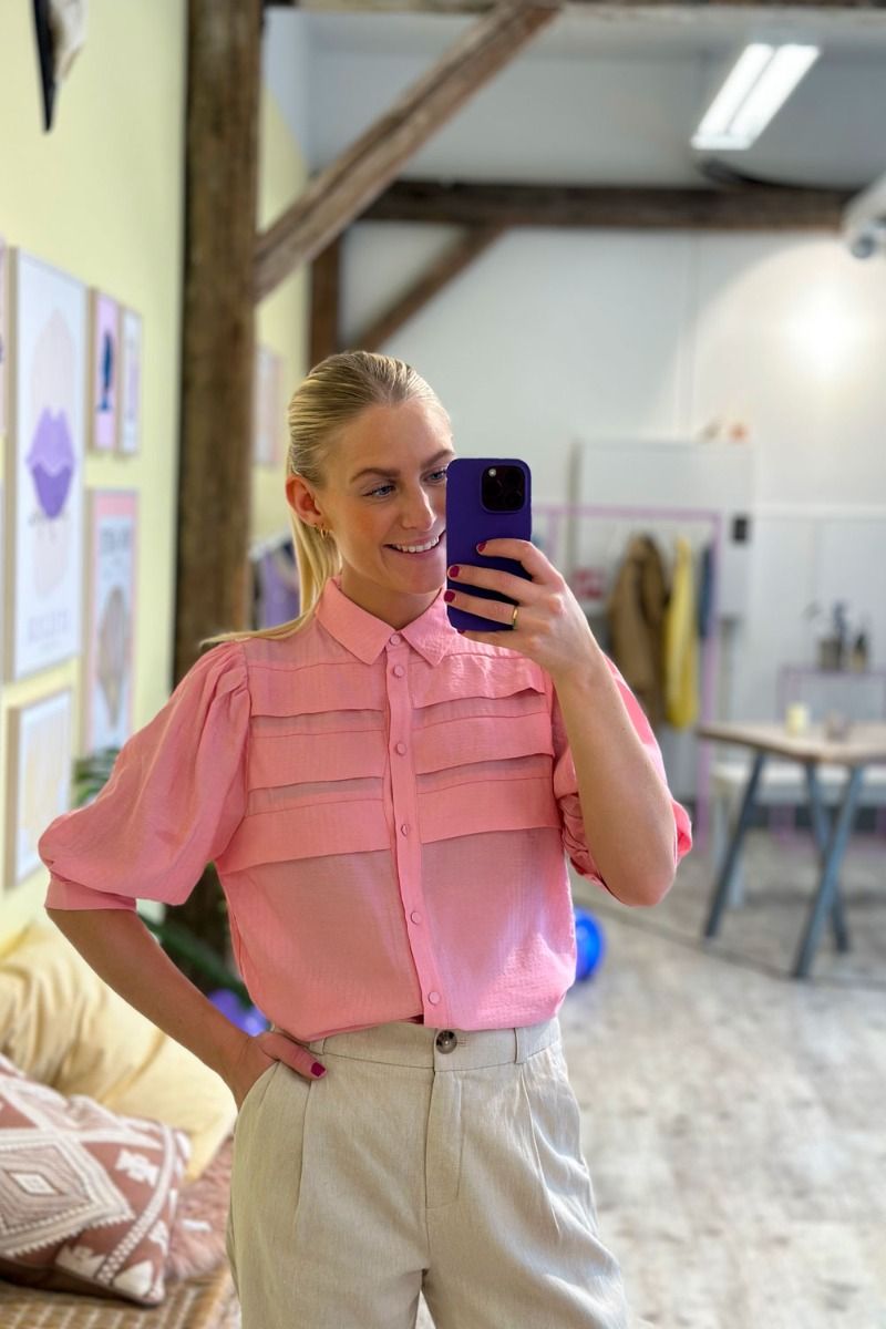 A-View - Skjorte - Vita SS Shirt - Rose