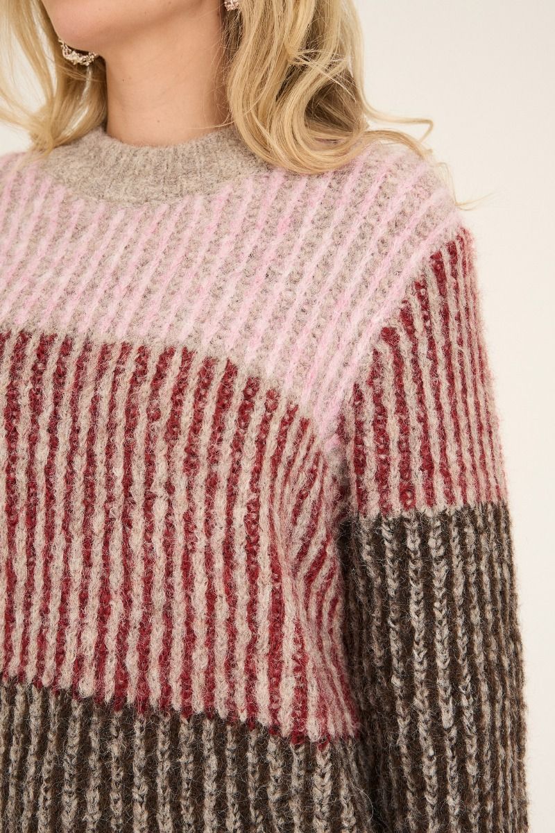 A-View - Strik - Aliana Knit Pullover - Rose/red 