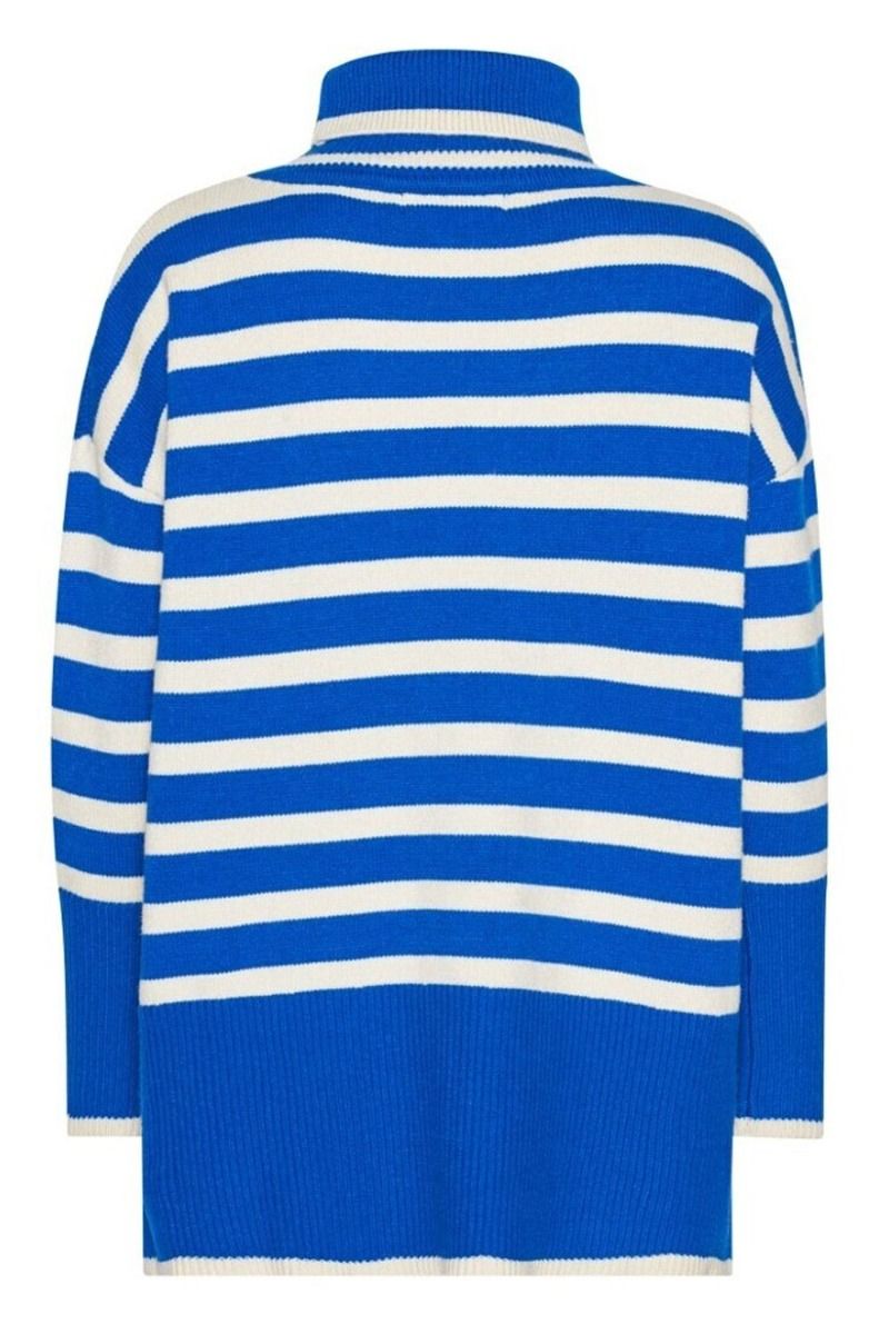 A-View - Strik - Alvena Knit Pullover - Blue/Off White