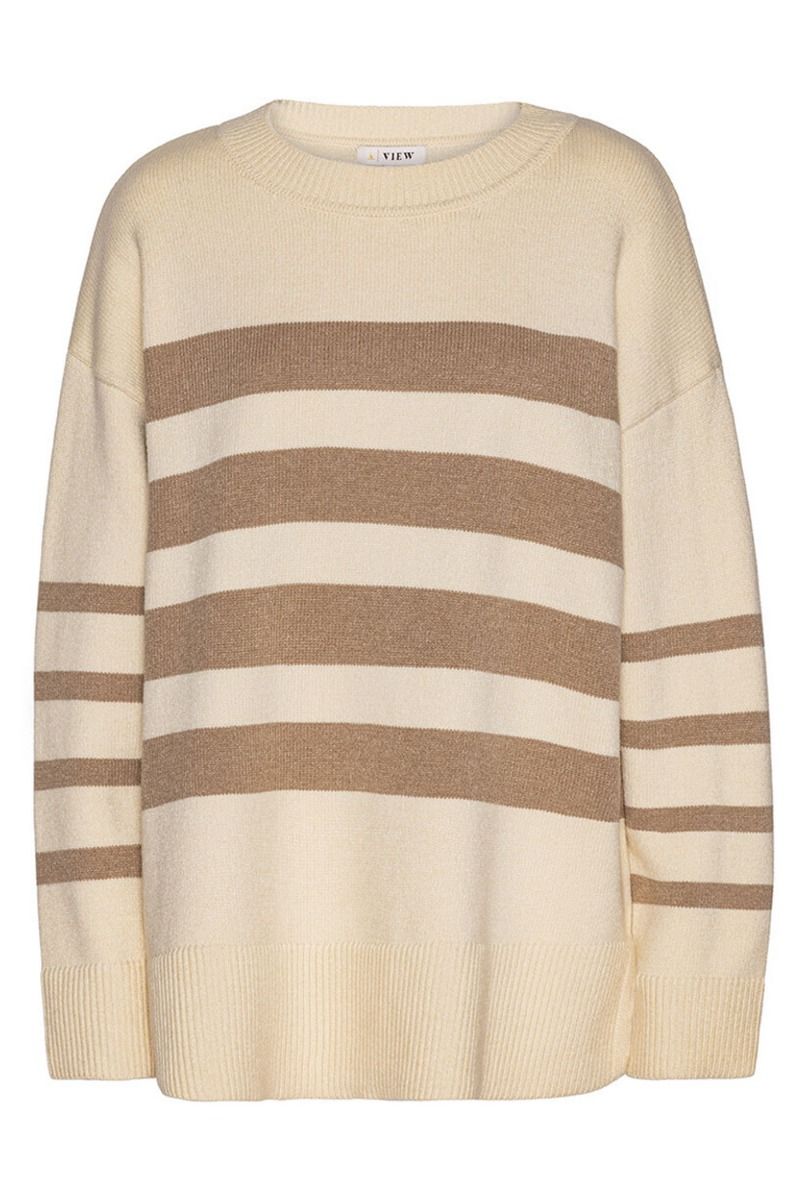 A-View - Strik - Alvena New Knit Pullover - Cream/Sand