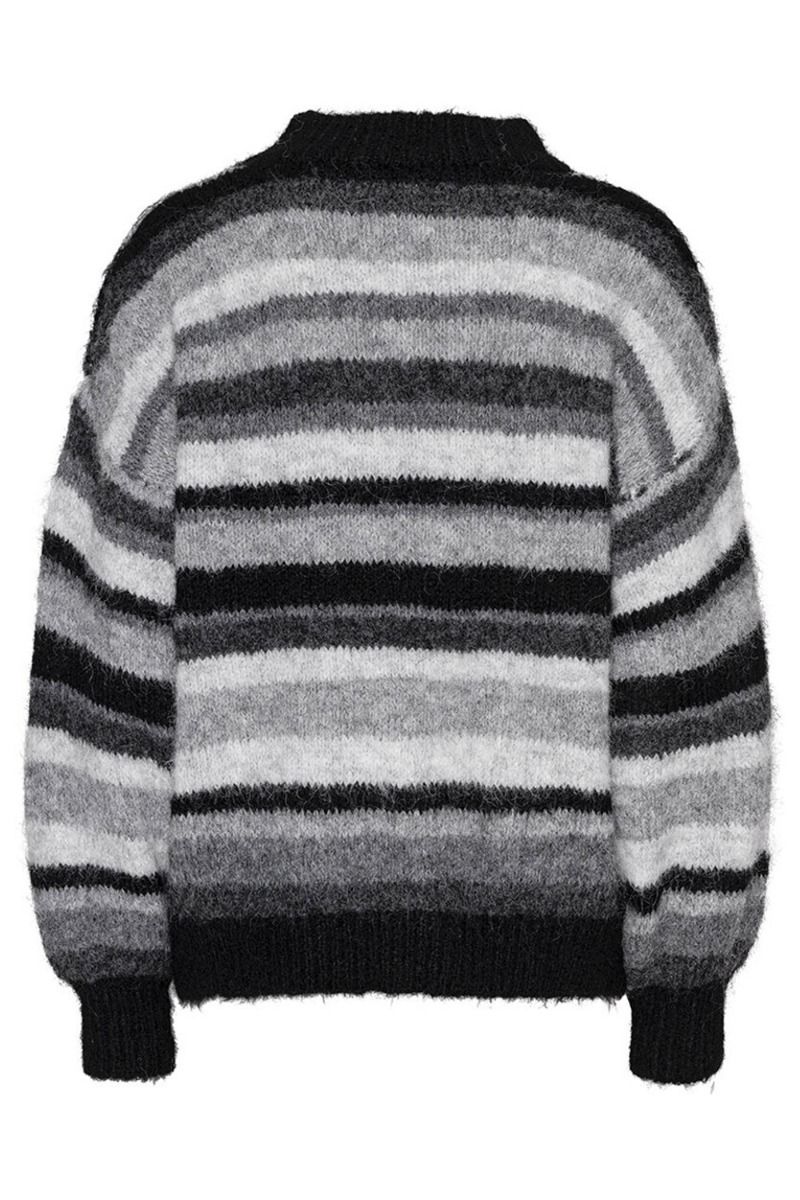 A-View - Strik - Patrisia Knit Pullover - Black/Grey
