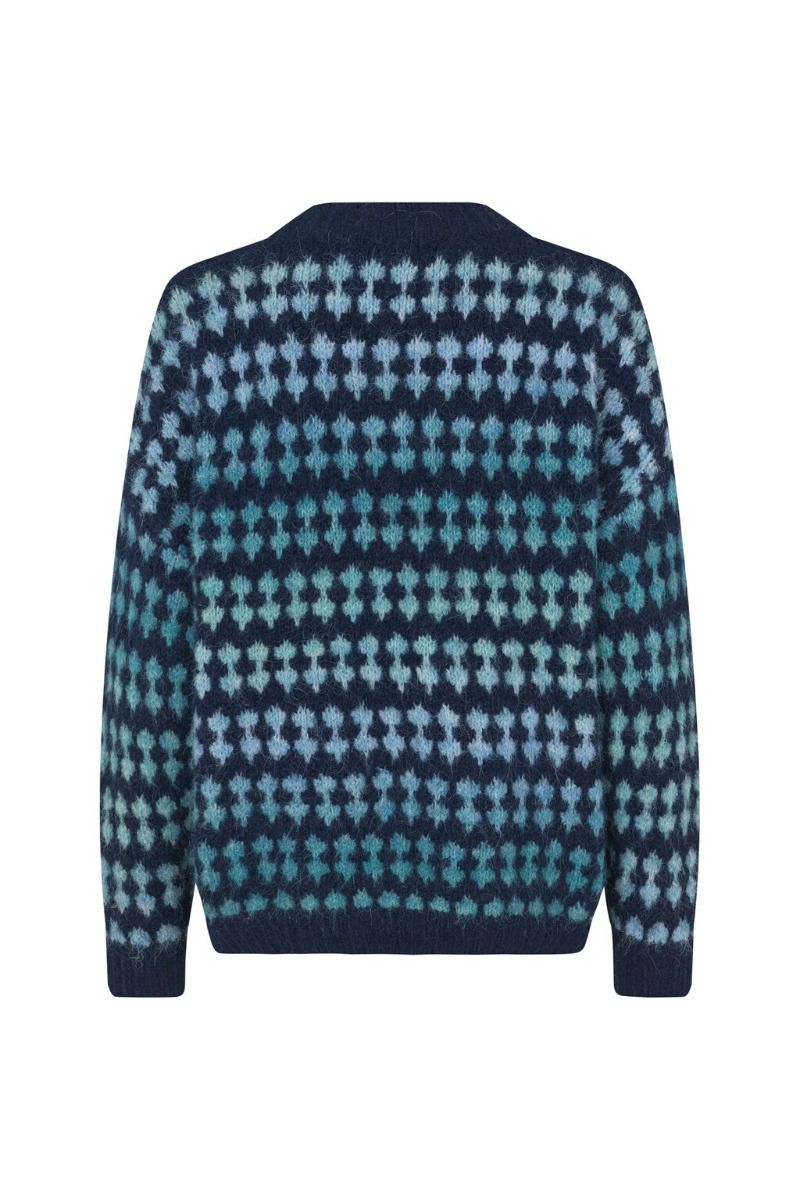 A-View - Strik - Patrisia Knit Pullover - Blue/navy