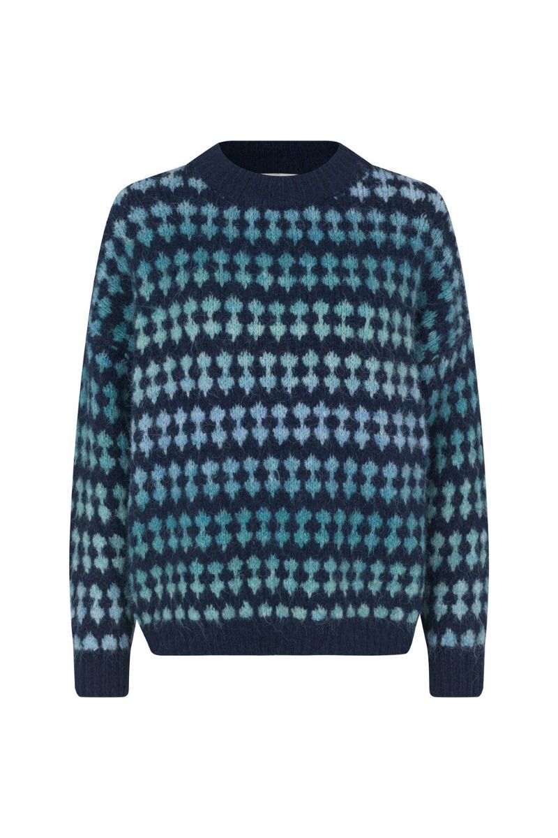 A-View - Strik - Patrisia Knit Pullover - Blue/navy