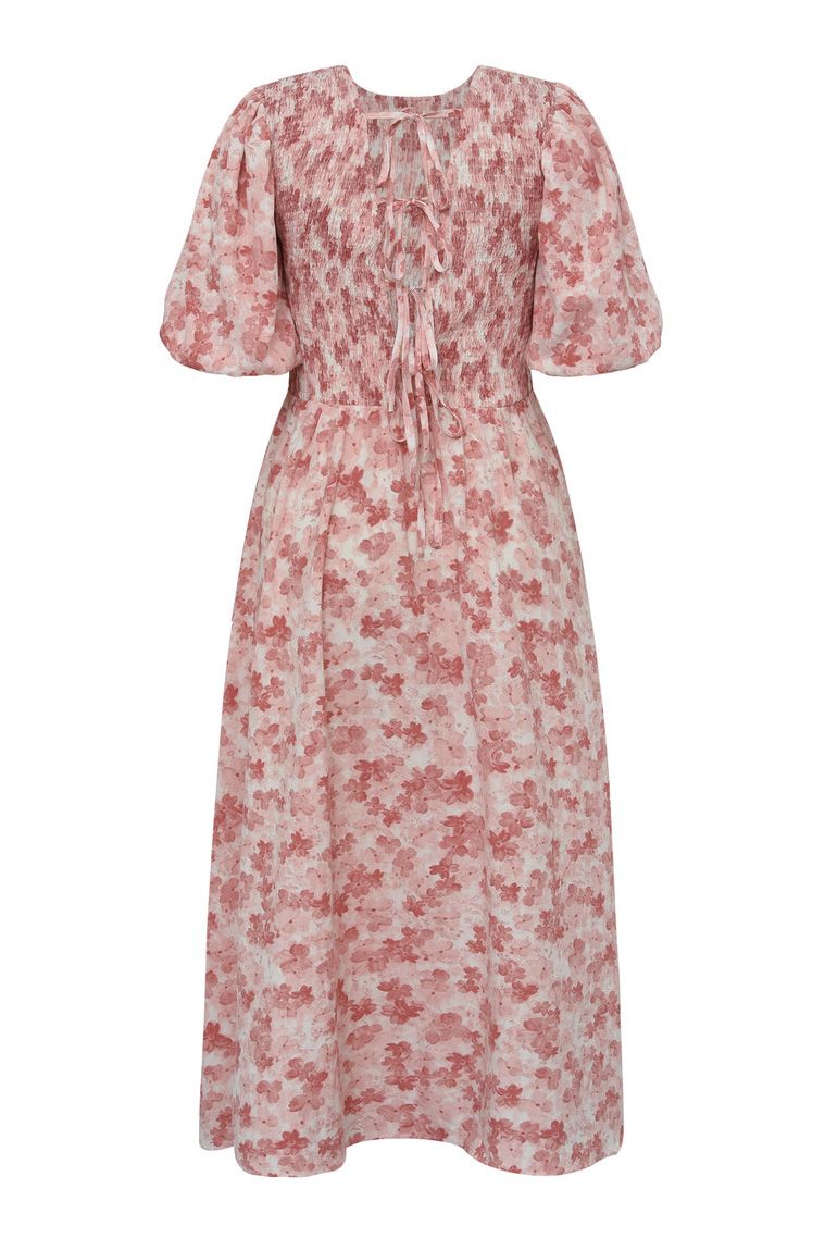 A-View - Kjole - Tabita Dress - Rose/white