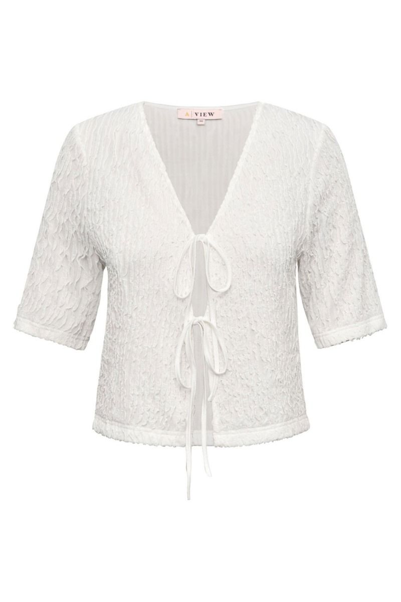 A-View - Top - Kari Cardigan - White