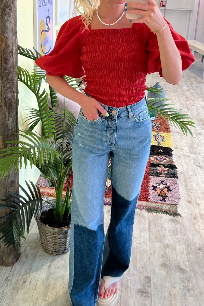 A-View - Top - Rikka Top - Red