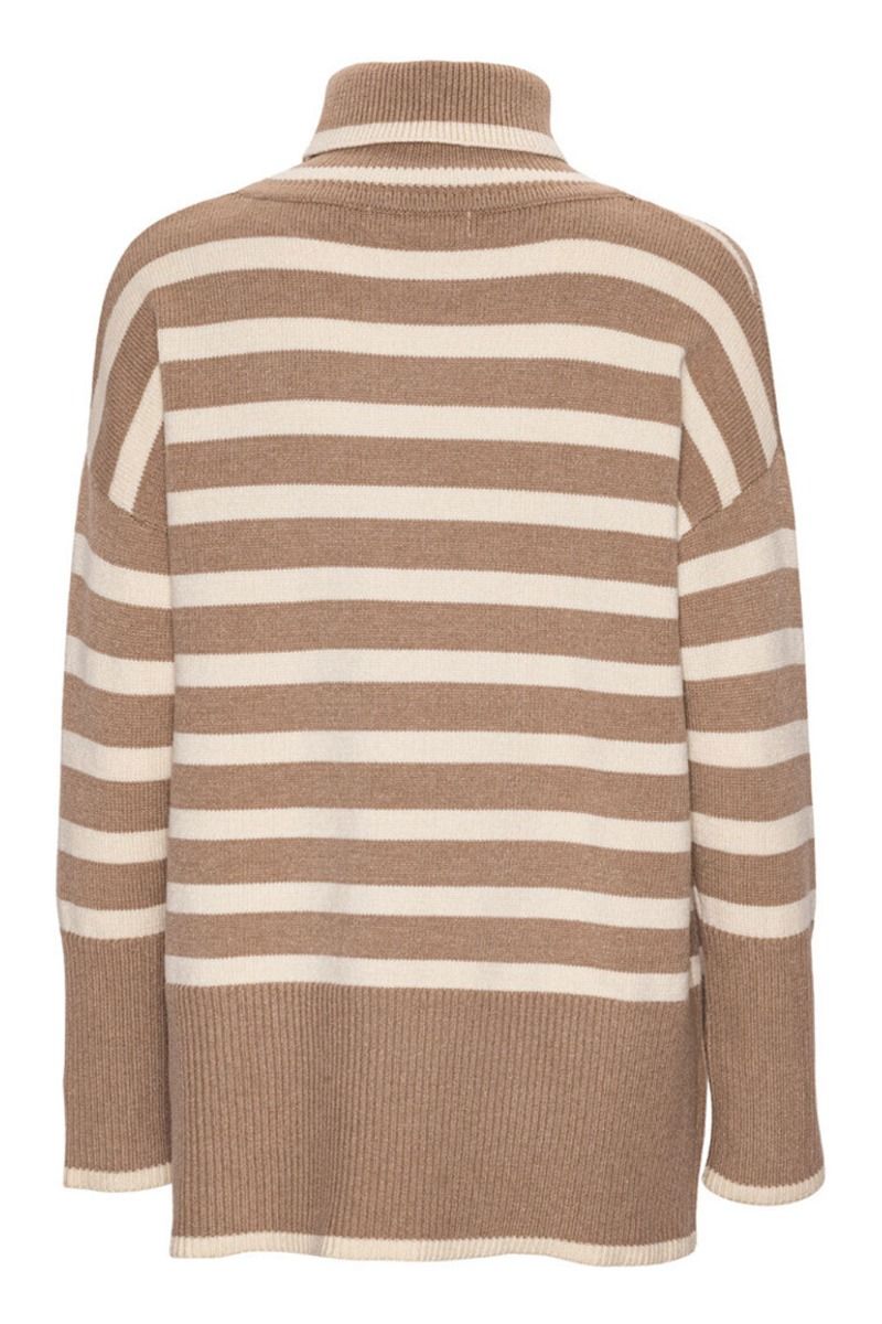 A-View - Strik - Alvena Knit Pullover - Sand/Off White