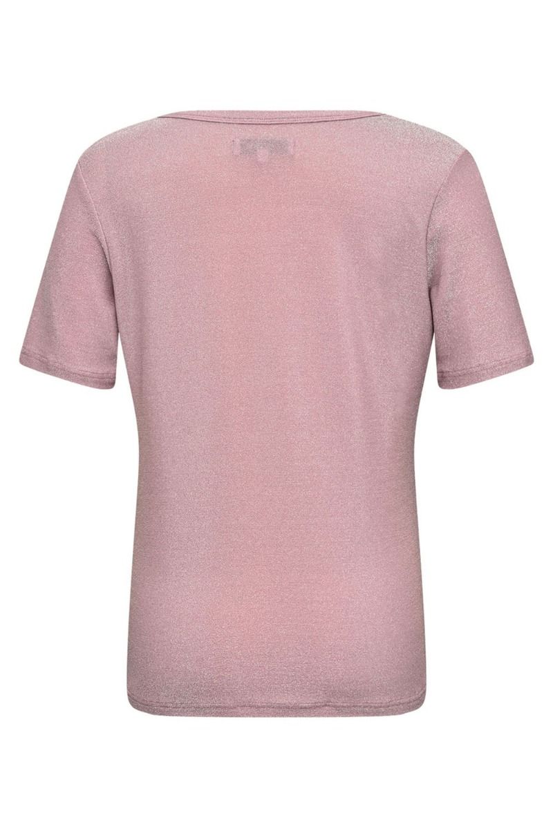 A-View - T-shirt - Eva Short Sleeve Top - Rose