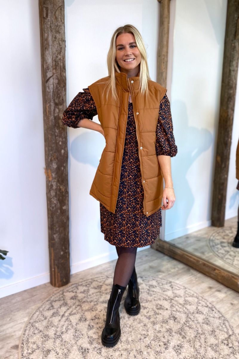 A-View - Vest - Michel Puffer Vest - Brown