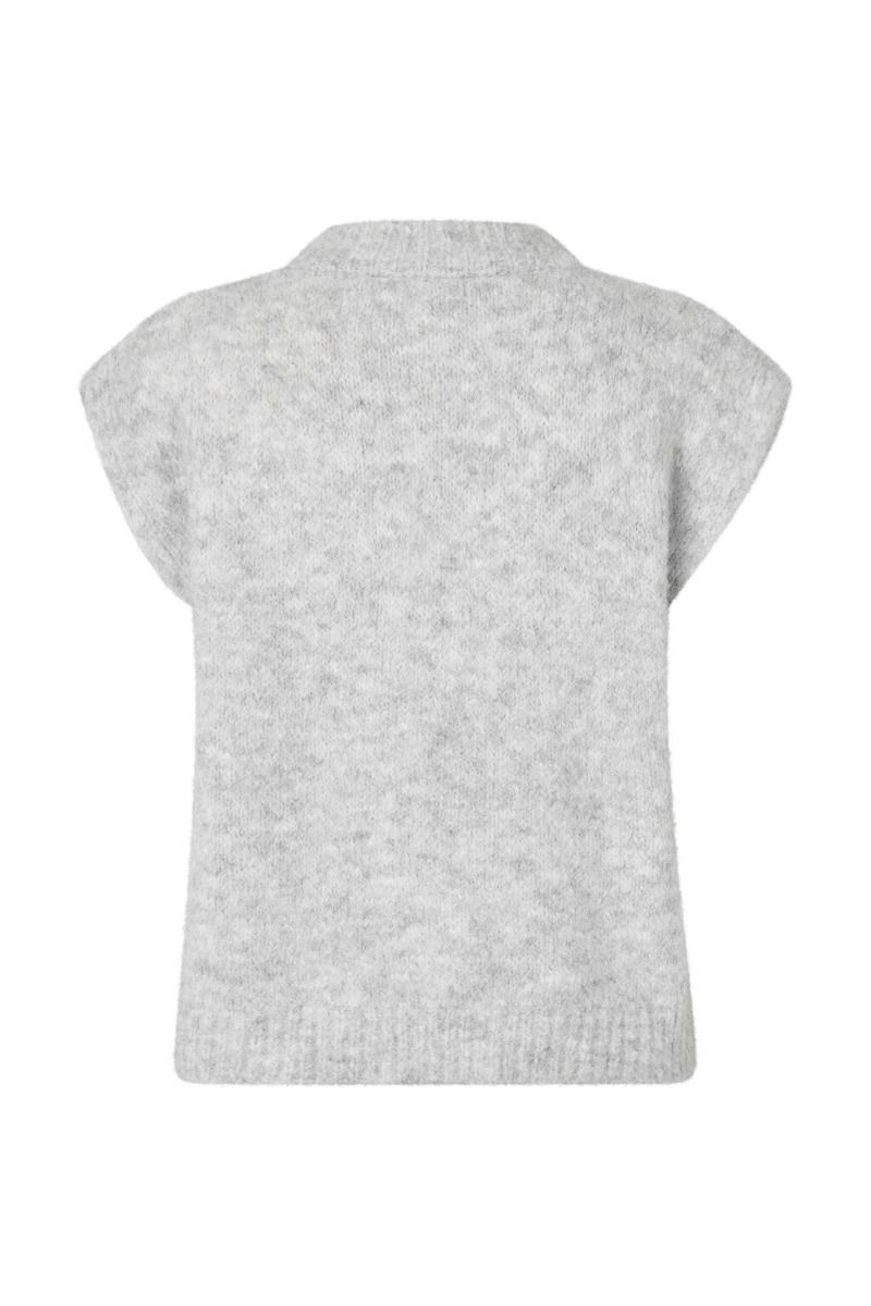 A-View - Vest - Patrisia Knit Vest - Light Grey Melange