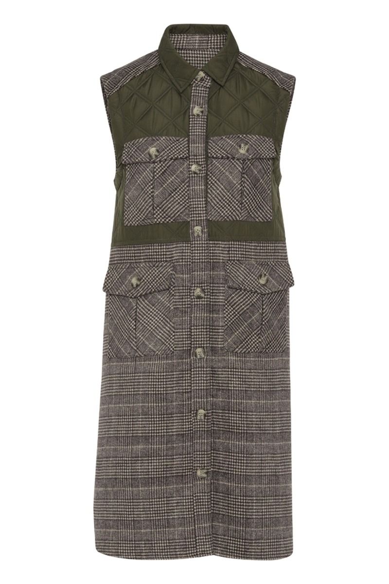 A-View - Vest - Peggy Vest - Checkered Brown