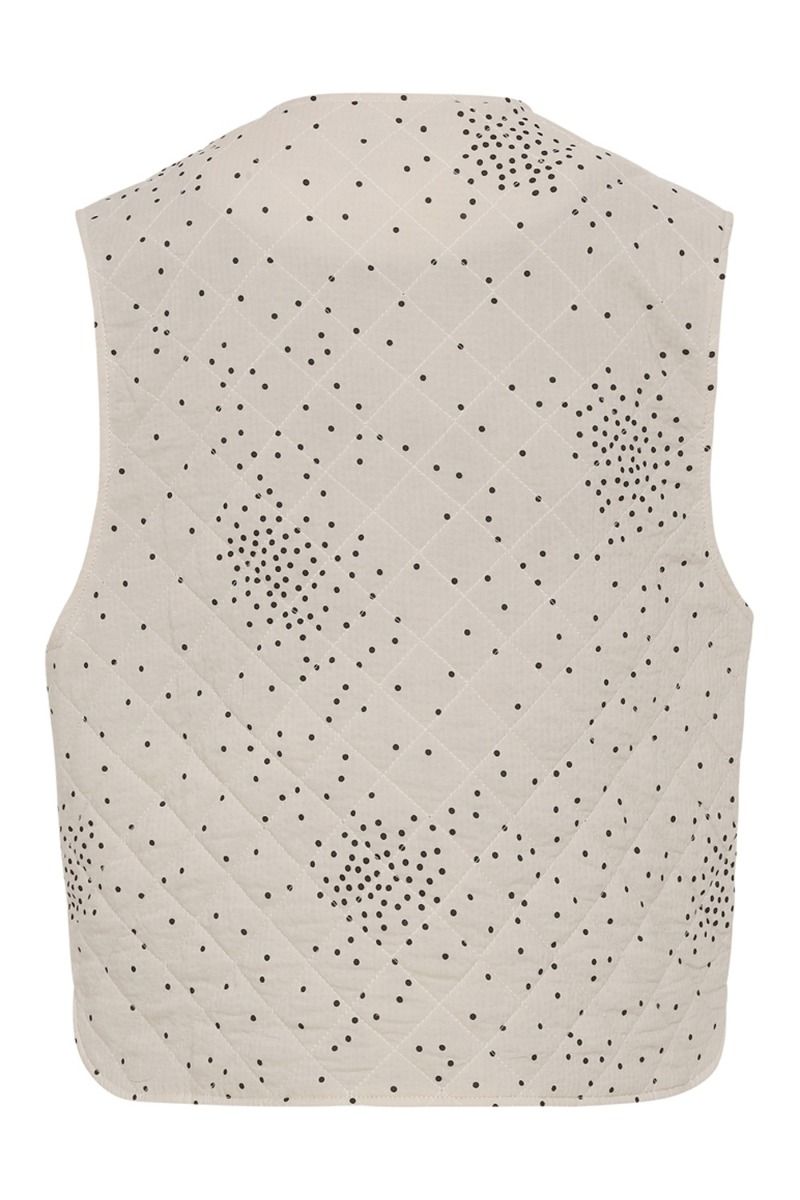 A-View - Vest - Rubi Vest - Off White With Black Dot