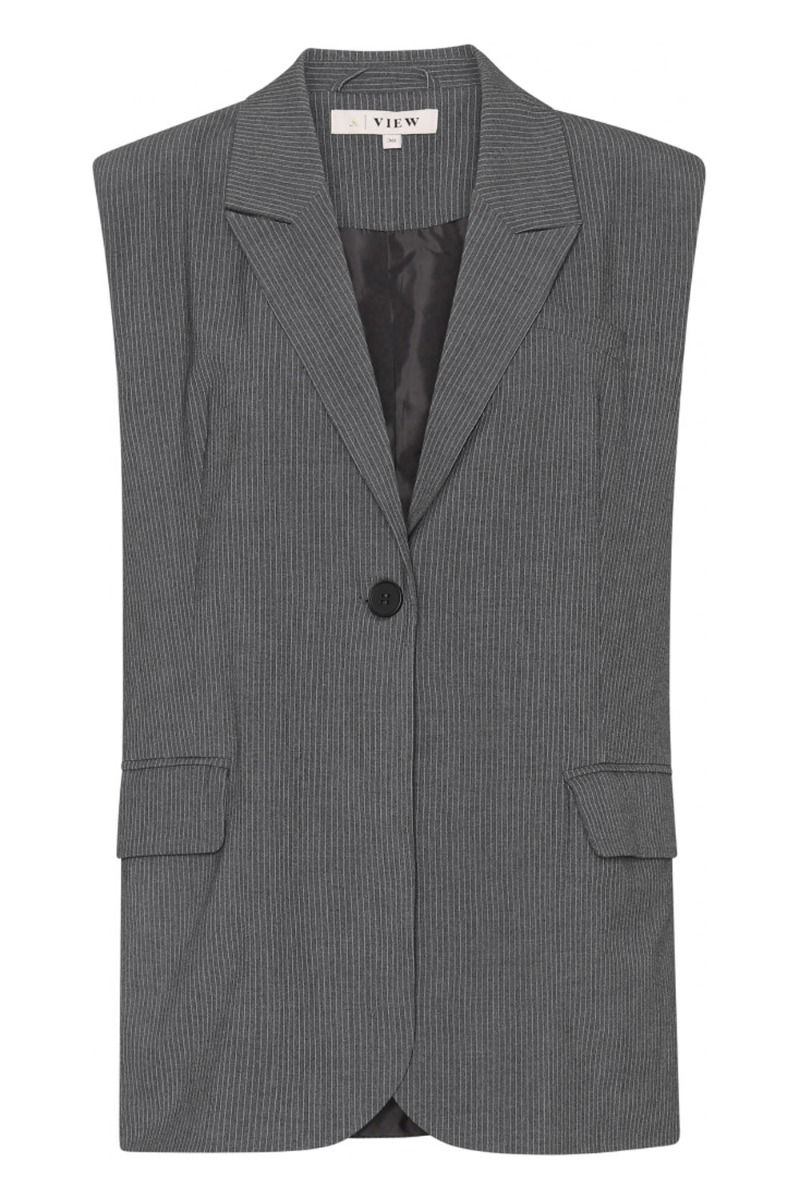 A-View - Vest - Villa Blazer Vest - Dark Grey