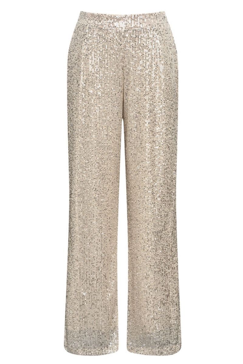 A-View - Bukser - Alexi Sequin Pants - Silver