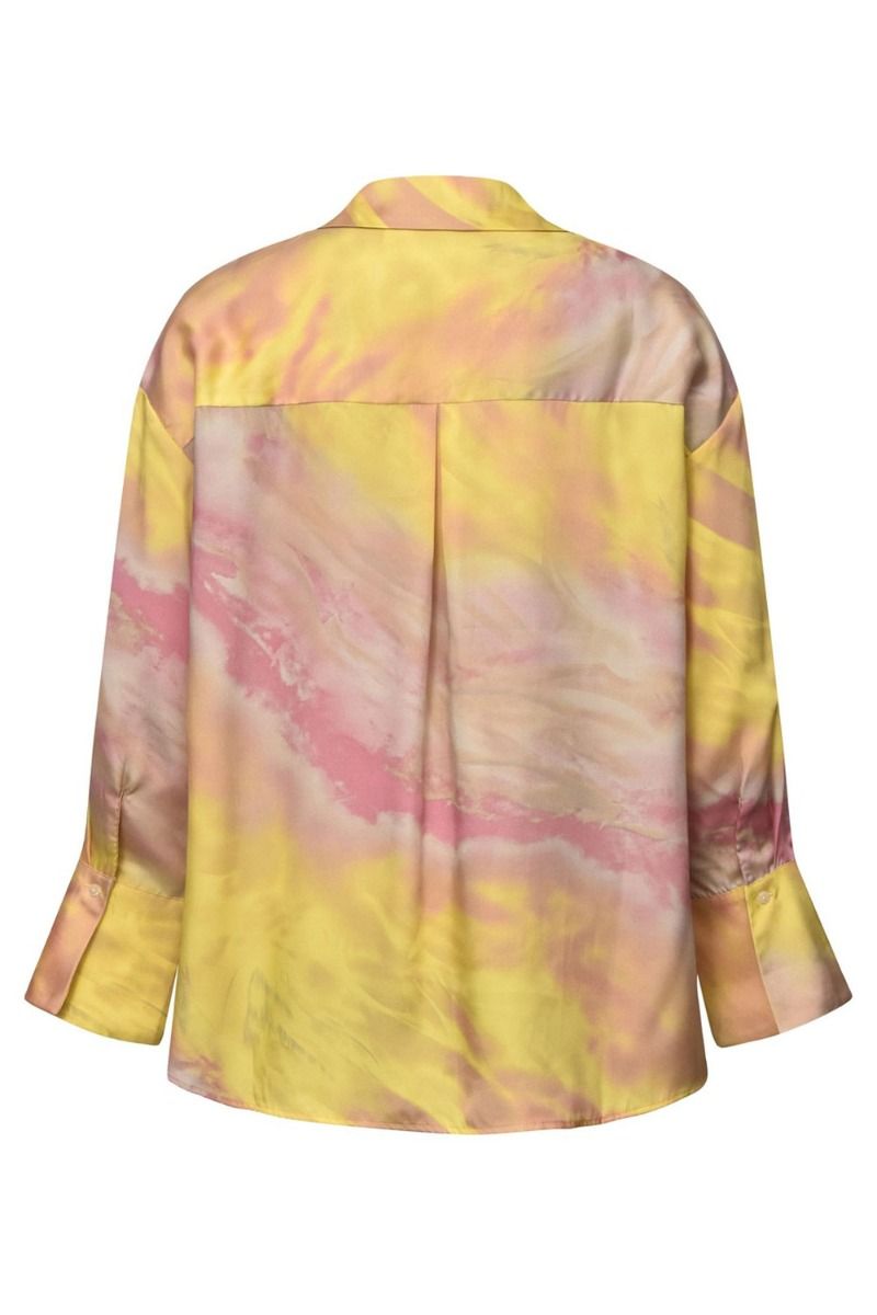 A-View - Skjorte - Carina Shirt - Yellow/Rose