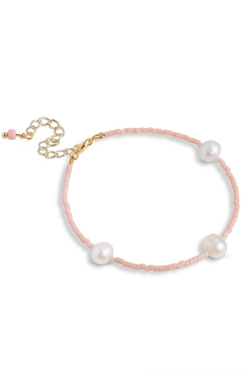 Enamel - Armbånd - Bracelet, Petra - Light Pink (Levering midt april)