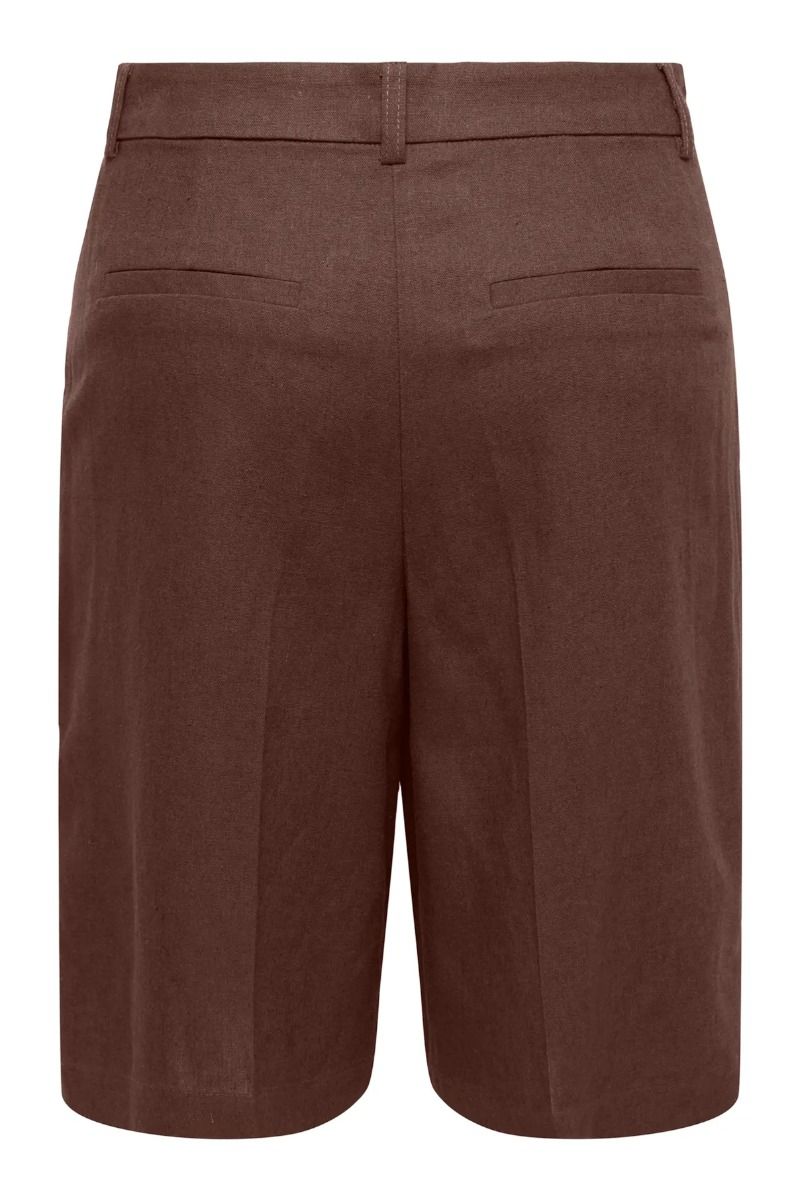 JDY - Shorts - Naomi Linen MW Bermuda Shorts - Chicory Coffee (Levering midt april)