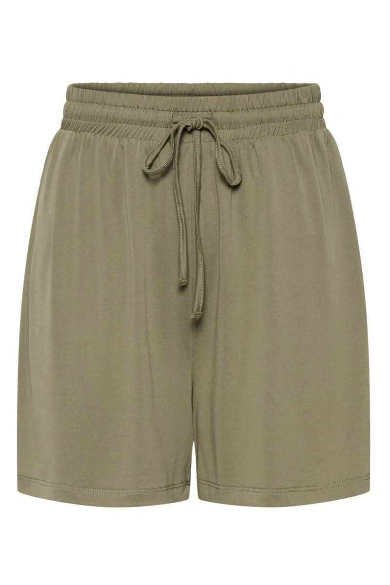 Pieces - Shorts - Anora Hw Shorts - Deep Lichen Green