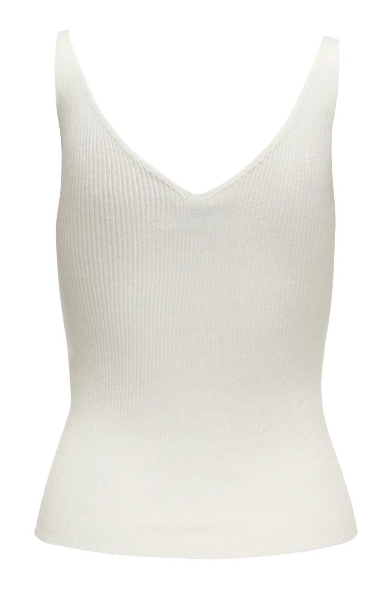 JDY - Top - Nanna S/L Embroidery Top - Cloud Dancer/Dazzling Blue Butterfly