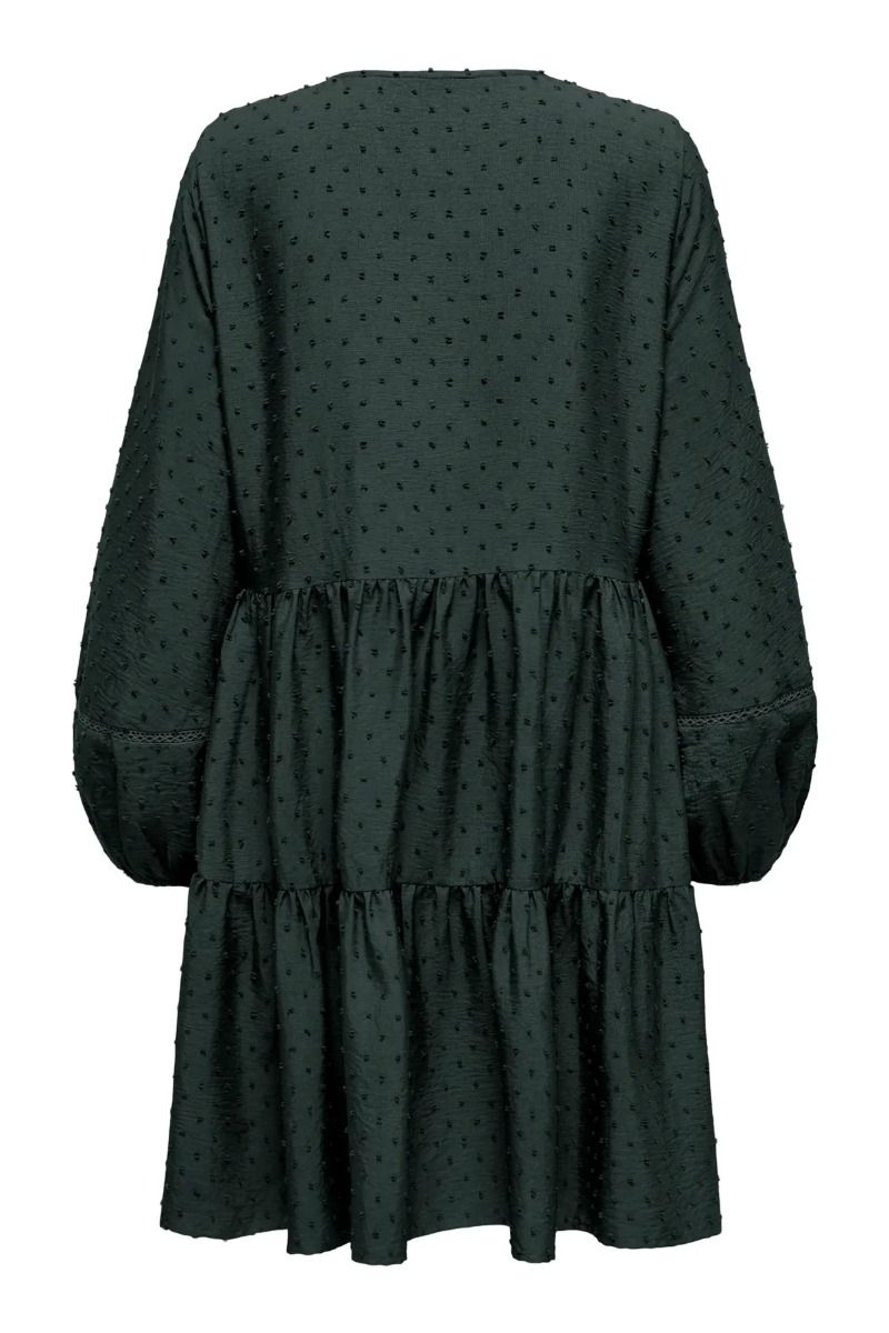 JDY - Kjole - Train Dobby L/S Layer Dress - Scarab