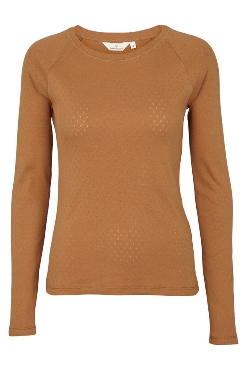 Basic Apparel - T-shirt - Arense LS Tee - Chipmunk