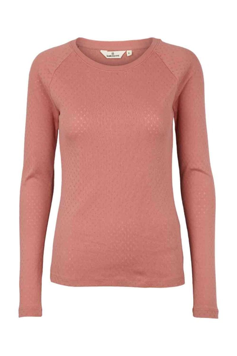 Basic Apparel - Bluse - Arense LS Tee - Old Rose
