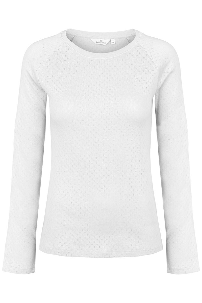 Basic Apparel - Bluse - Arense LS Tee - White