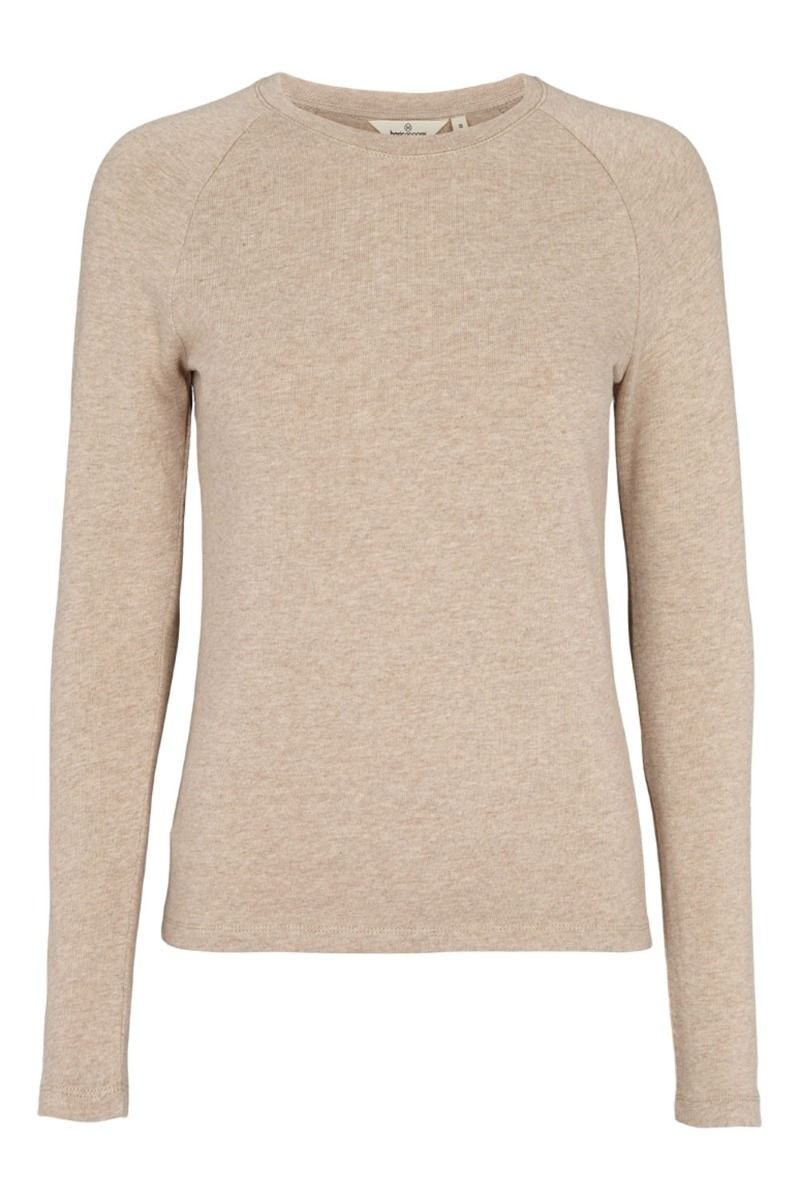 Basic Apparel - Bluse - Arina LS Tee - Khaki