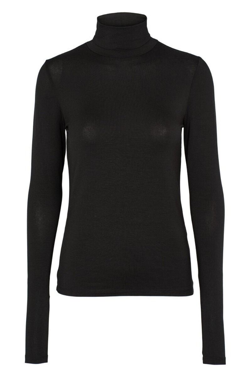 Basic Apparel - Bluse - Joline T-Neck - Black