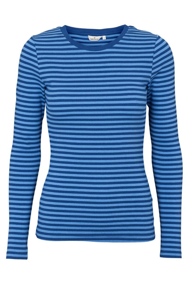 Basic Apparel - Bluse - Ludmilla LS Tee - Limoges/Azure Blue