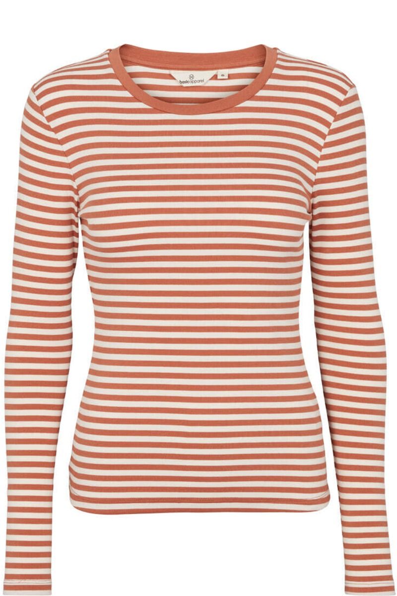 Basic Apparel - Bluse - Ludmilla LS Tee - Sierra/Birch