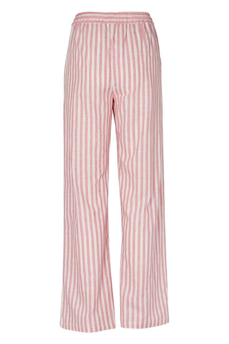 Basic Apparel - Bukser - Harriet Pant - Flamingo Plume/Whisper White