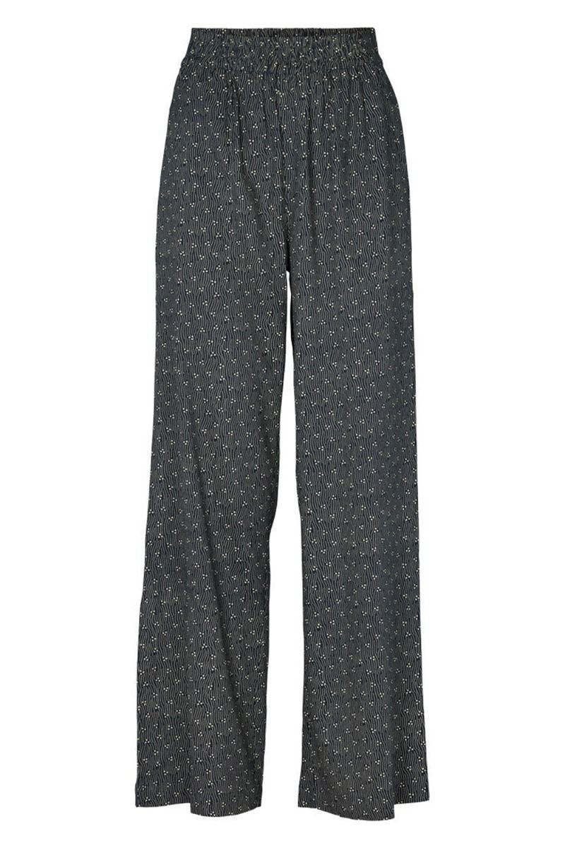 Basic Apparel - Bukser - Star Loose Pants - Sky Captain/Light Khaki