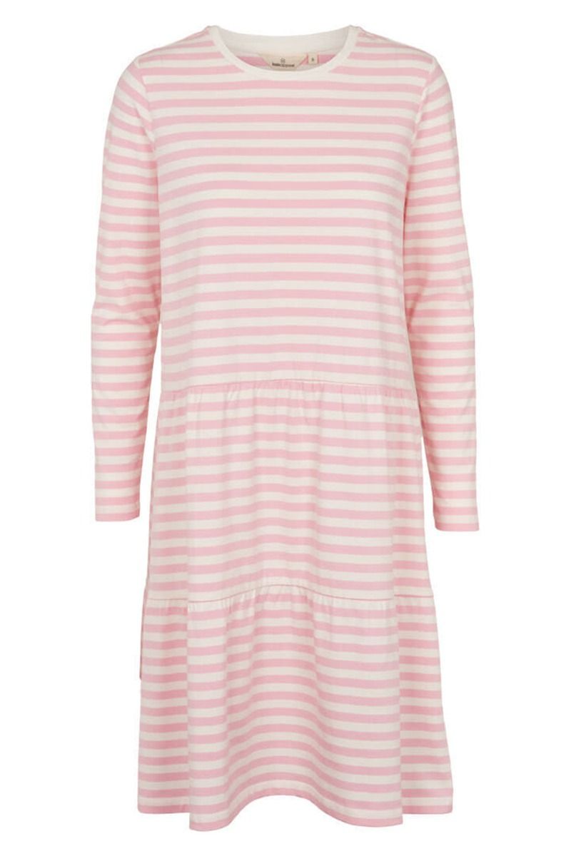 Basic Apparel - Kjole - Elba Short Dress - Pink Nectar/Whisper White