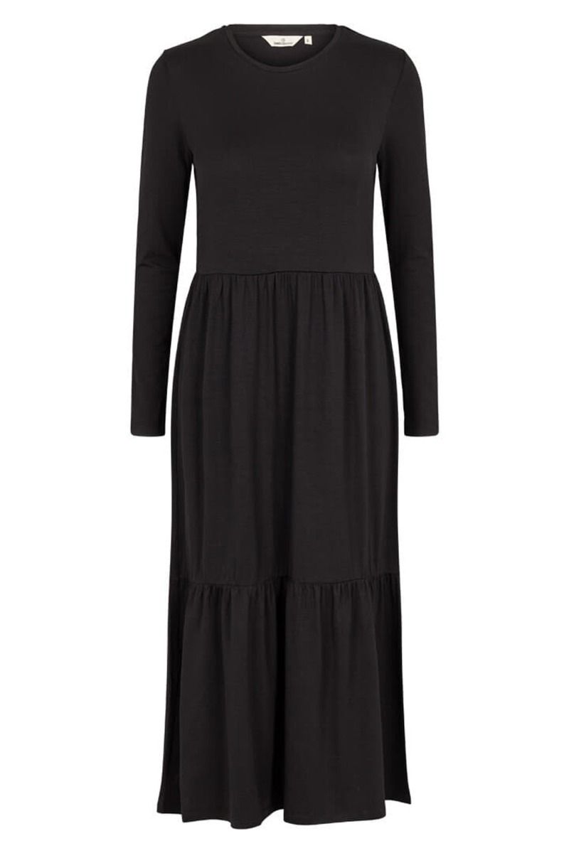 Basic Apparel - Kjole - Joline Frill Dress - Black
