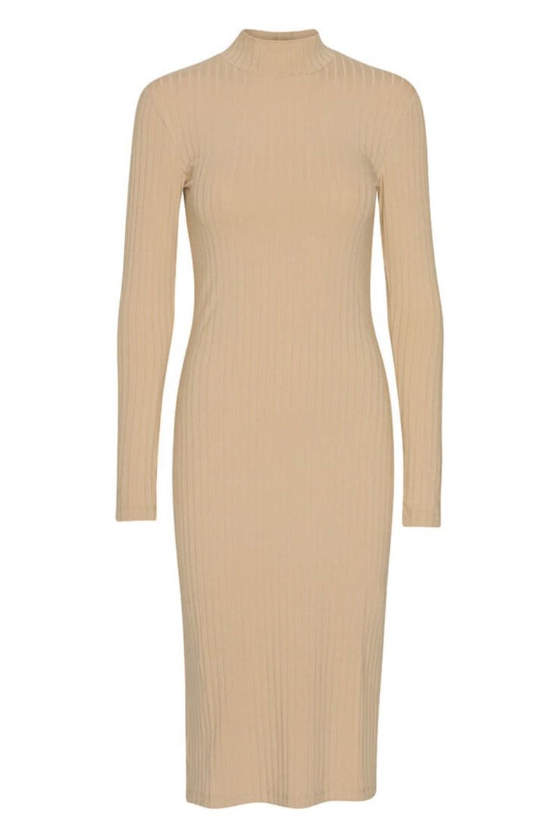 Basic Apparel - Kjole - Zinnia Dress - Brazilian Sand