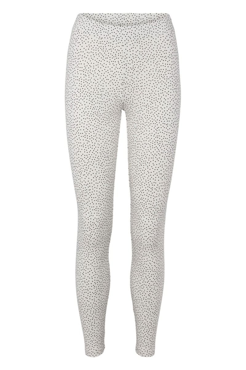 Basic Apparel - Leggings - Elba Leggings - Whisper White/Black