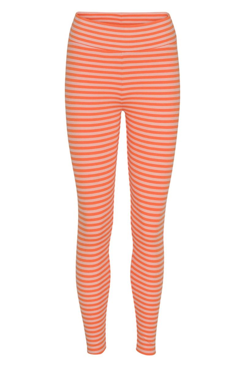 Basic Apparel - Leggings - Ludmilla Tights - Mandarin Orange/Salmon